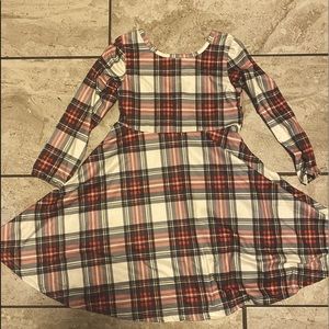 Girls plaid swing dress